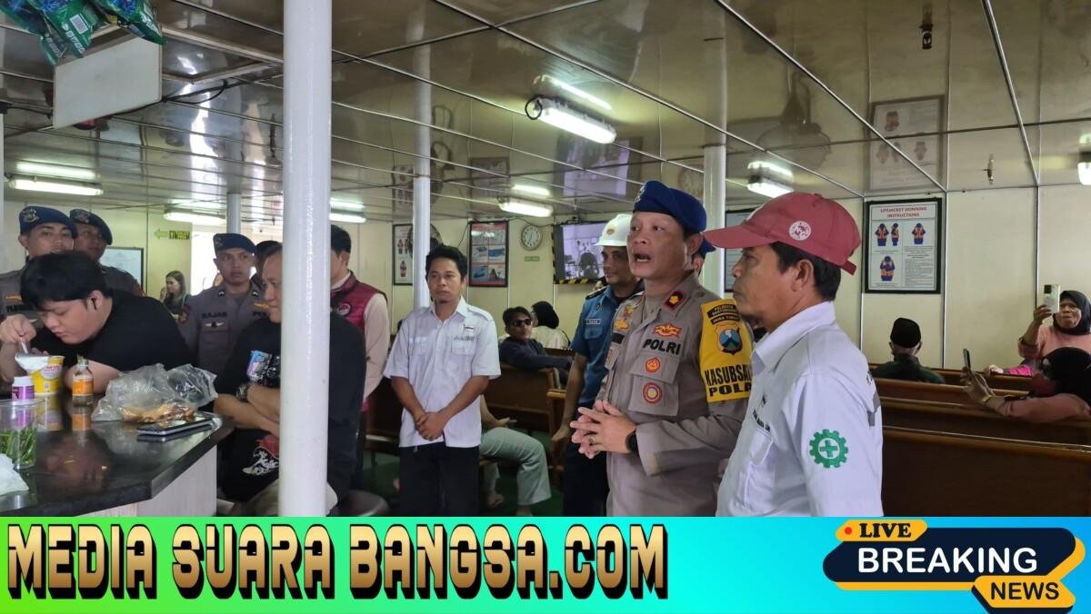 Jelang Nataru Polresta Banyuwangi Gelar Pemeriksaan Keselamatan Terpadu di Pelabuhan Ketapang