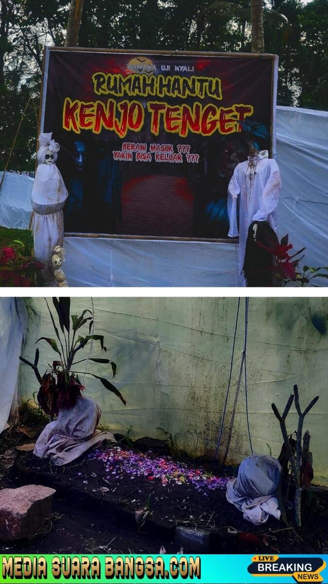 Bikin Merinding Rumah Hantu Kenjo Tenget Tawarkan Sensasi Horor Outdoor Berkonsep Labirin 