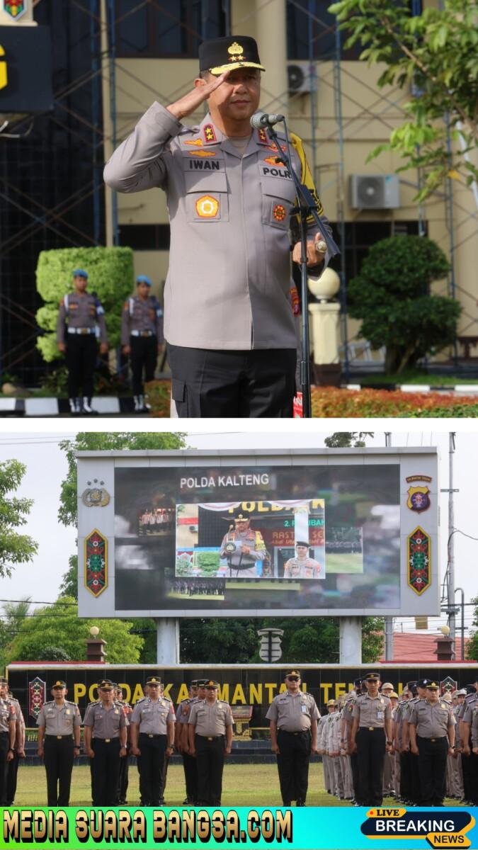 Pimpin Apel Pagi Personel, Ini Arahan Kapolda Kalteng