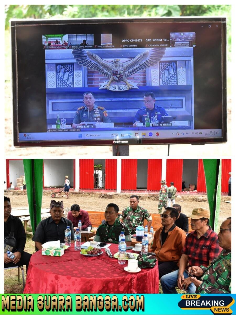 Wakil Panglima TNI Pimpin Wasev Koperasi Kelurahan Merah Putih Secara Virtual dari Markas Besar TNI