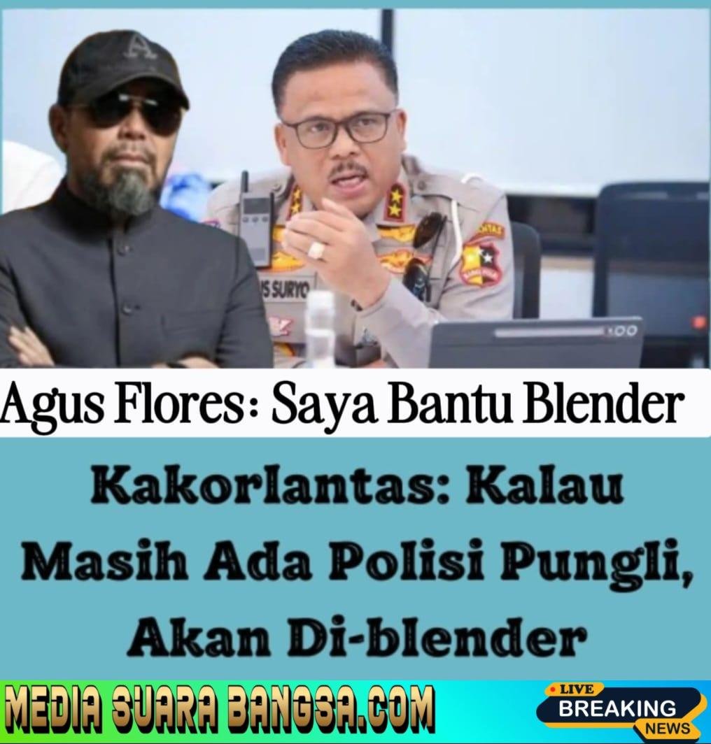 Kakorlantas Polri Akan Blender Polantas Nakal, Agus Flores : Nanti Saya Bantu Blender