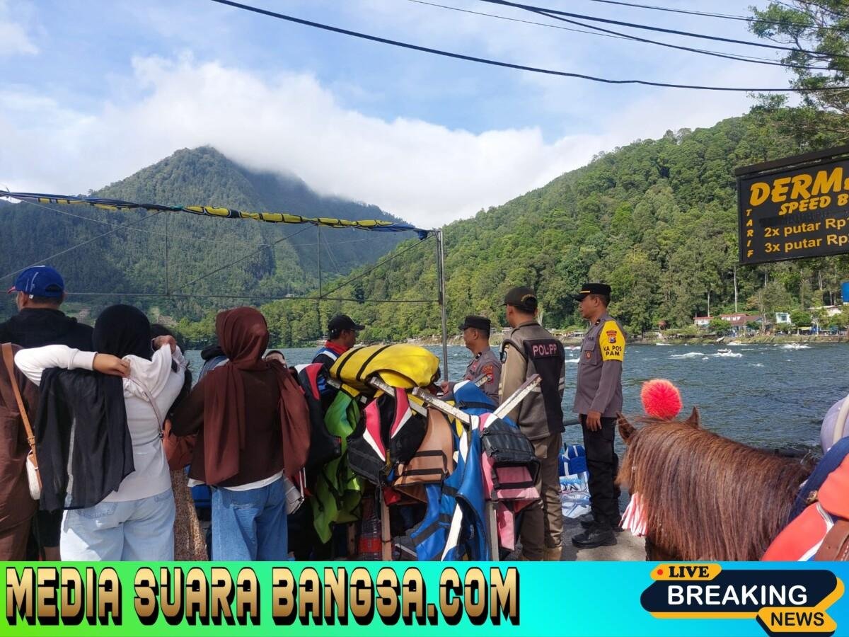 Libur Nataru Polres Magetan Tingkatkan Patroli di Wisata Telaga Sarangan