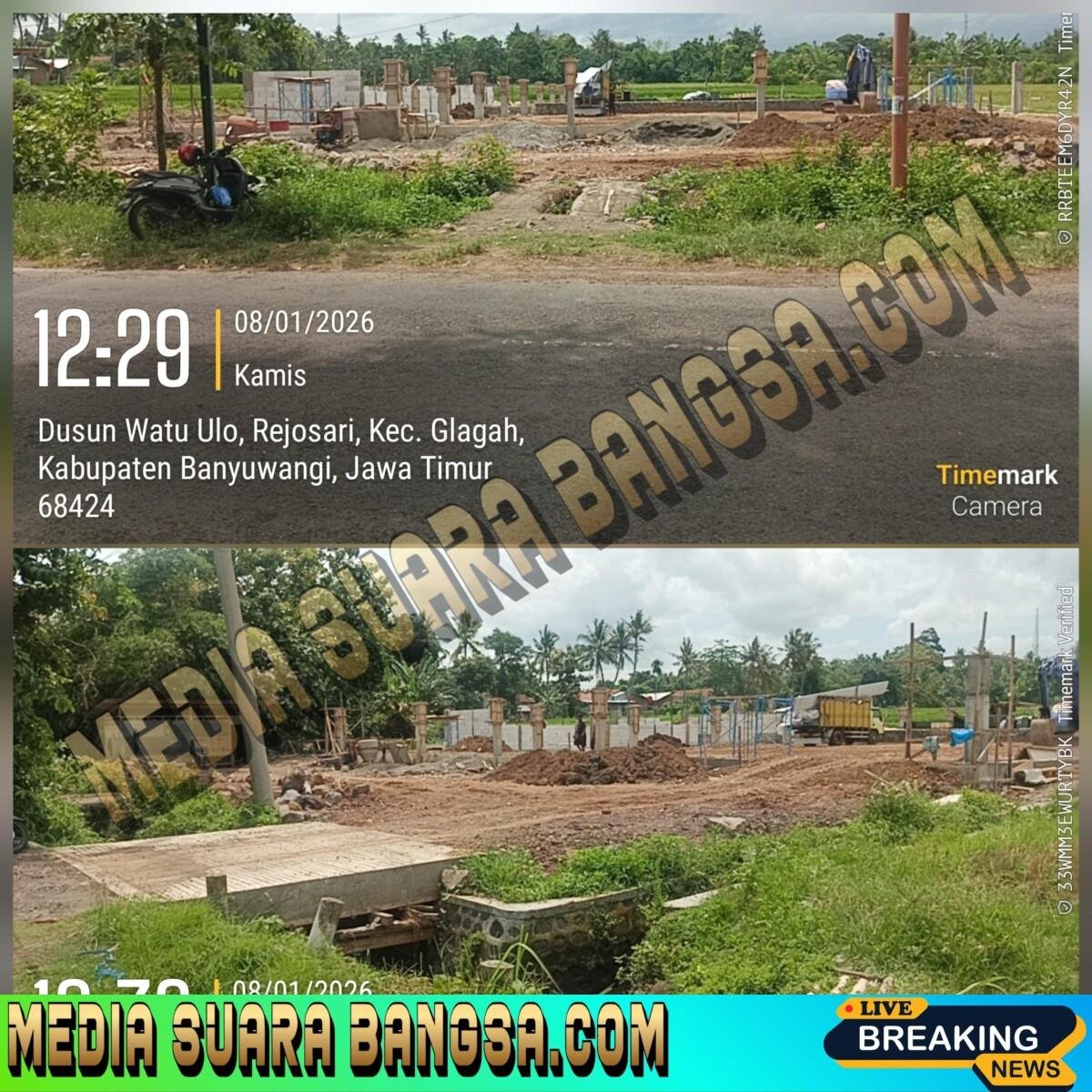 Diduga Langgar Hukum, Lahan LP2B di Boyolangu Banyuwangi Beralih Fungsi Jadi Bangunan Lapangan Tenis