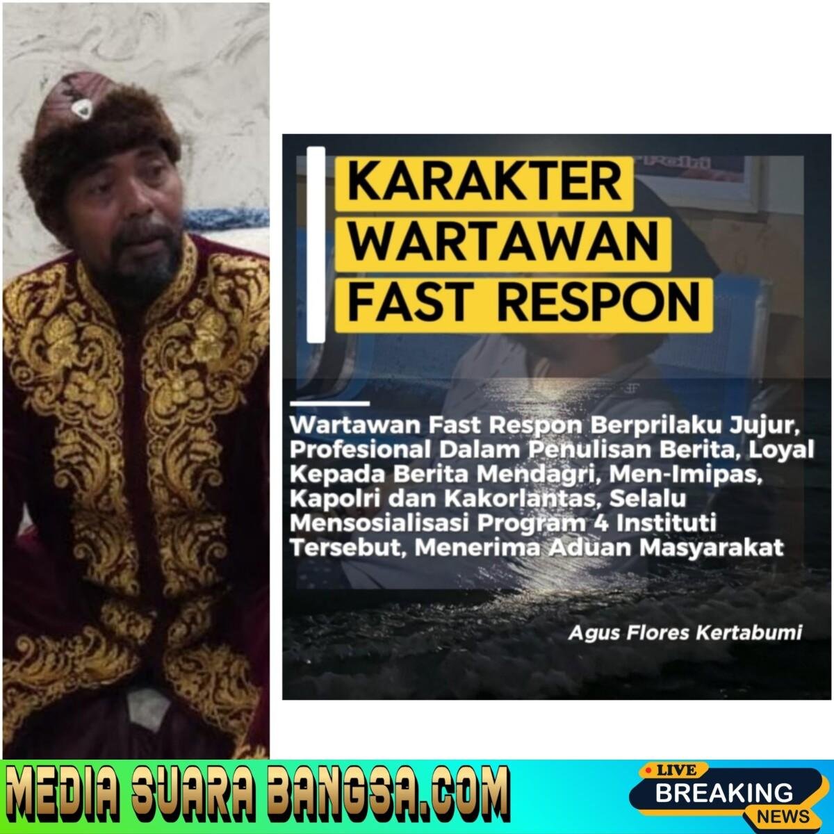 Ketum Fast Respon Agus Flores Tegaskan Wartawan FR Jadi Garda Terdepan Counter Isu Negatif POLRI.