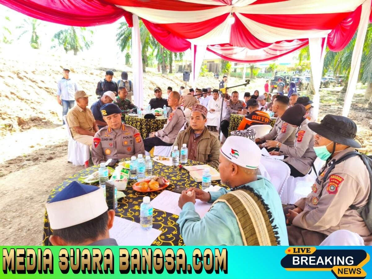 Doa Bersama dan Pematangan Lahan, Kapolda Aceh Komitmen Dorong Percepatan Huntap Korban Bencana
