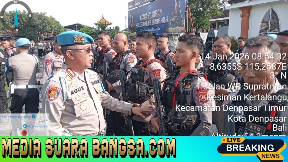 Irwasda dan Kabidpropam Polda Bali Melaksanakan Pengawasan dan Gaktibplin terhadap personel Brimob 
