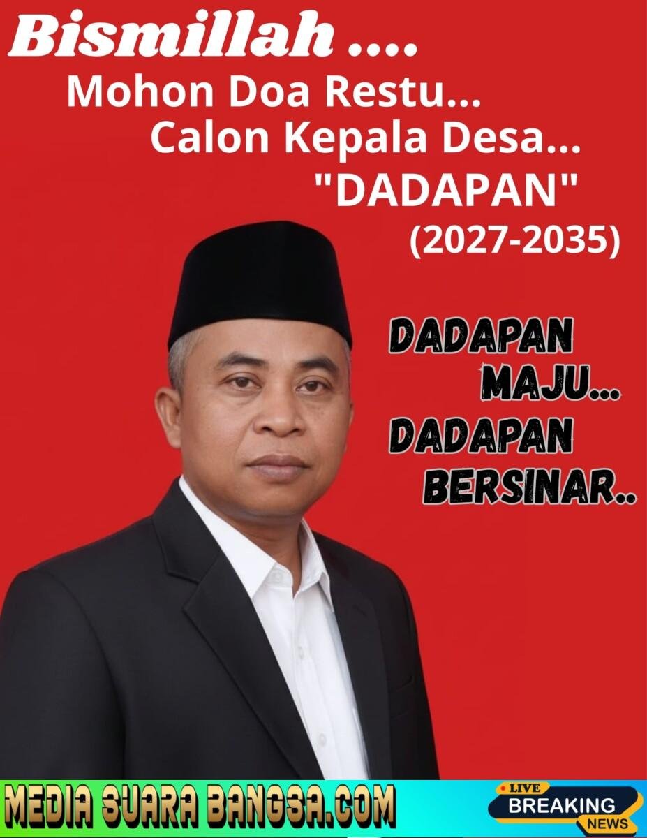 IDHAM HOLID Maju Calon Kepala Desa Dadapan 2027–2035, Dapat Dukungan Penuh PW–Fast Respon Counter Polri Banyuwangi