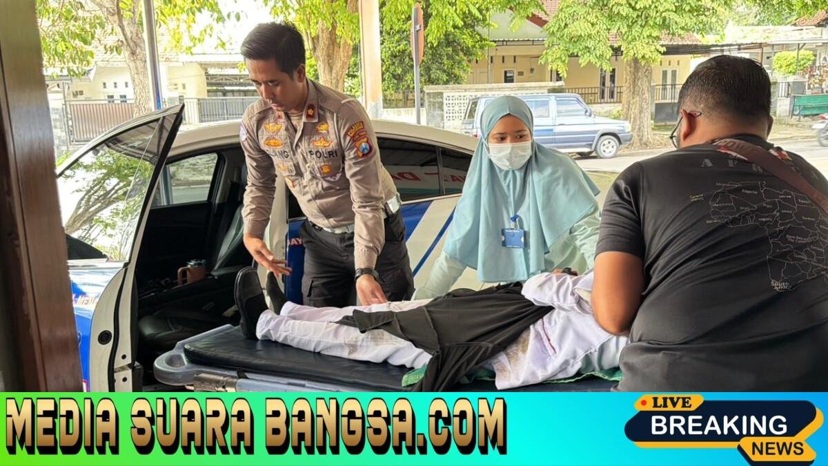 Aksi Humanis Kasat Lantas Polresta Banyuwangi Selamatkan Korban Laka Tunggal