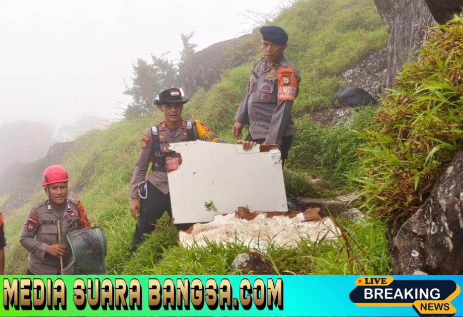Pencarian Hari Kedua, Polda Sulsel Konfirmasi Penemuan Material Pesawat ATR 42-500