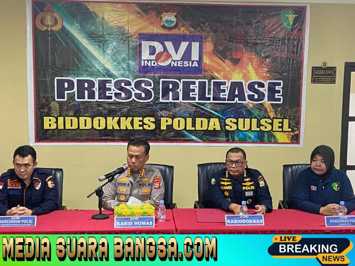 Tim DVI Polri Lakukan Tahap Awal Identifikasi 10 Korban Kecelakaan Pesawat ATR 42-500