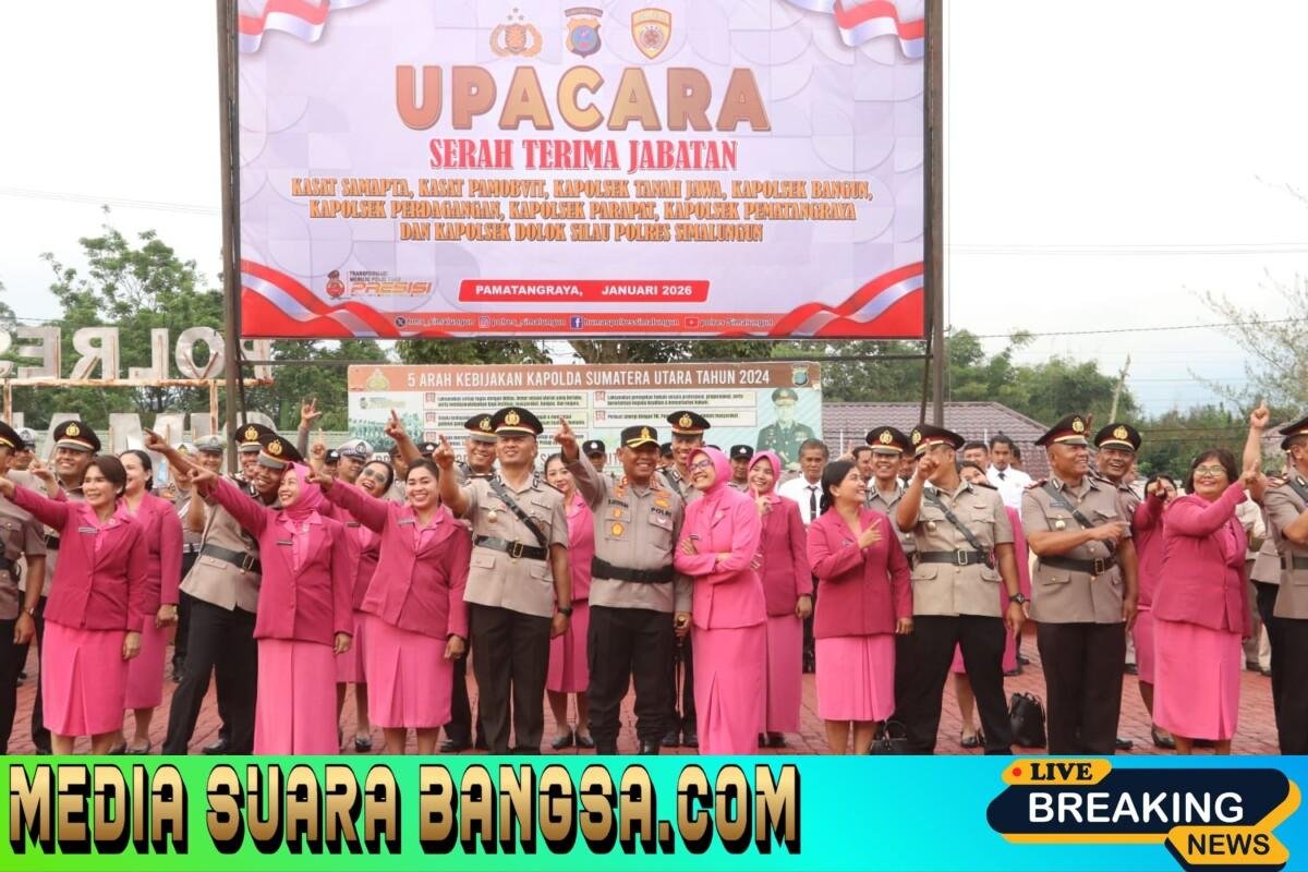 Sertijab Akbar Polres Simalungun: 6 Kapolsek Ganti Baju, 2 Kasat Baru Siap Aksi, Kapolres: “Jabatan Adalah Amanah Tuhan!”