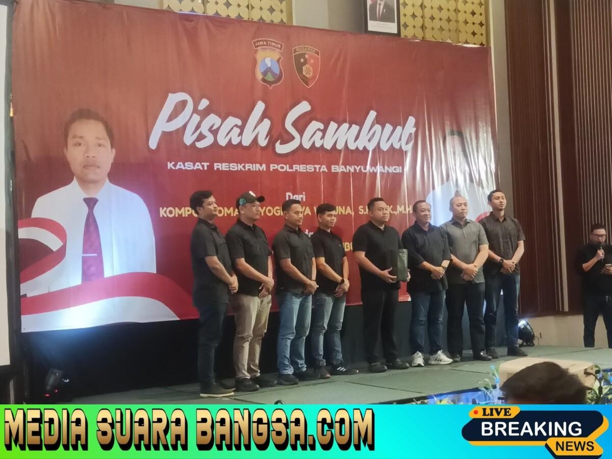 Pelukan, Jabat Tangan, dan Doa Mengiringi Pisah Sambut Kasat Reskrim Polresta Banyuwangi