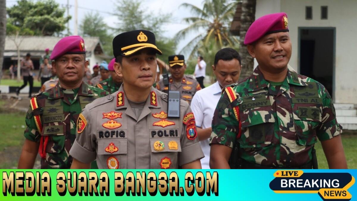 Perkuat Sinergi TNI–Polri, Kapolresta Banyuwangi Kunjungi Puslatpurmar 7 Lampon