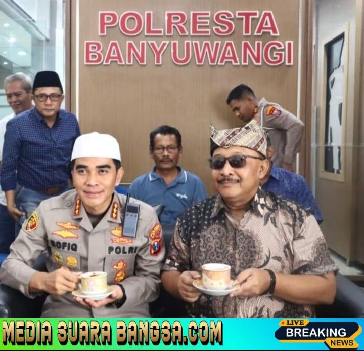 Kapolresta Banyuwangi Bangun Pendekatan Humanis Bersama Ketua Rumah Kebangsaan ( RK ) Banyuwangi