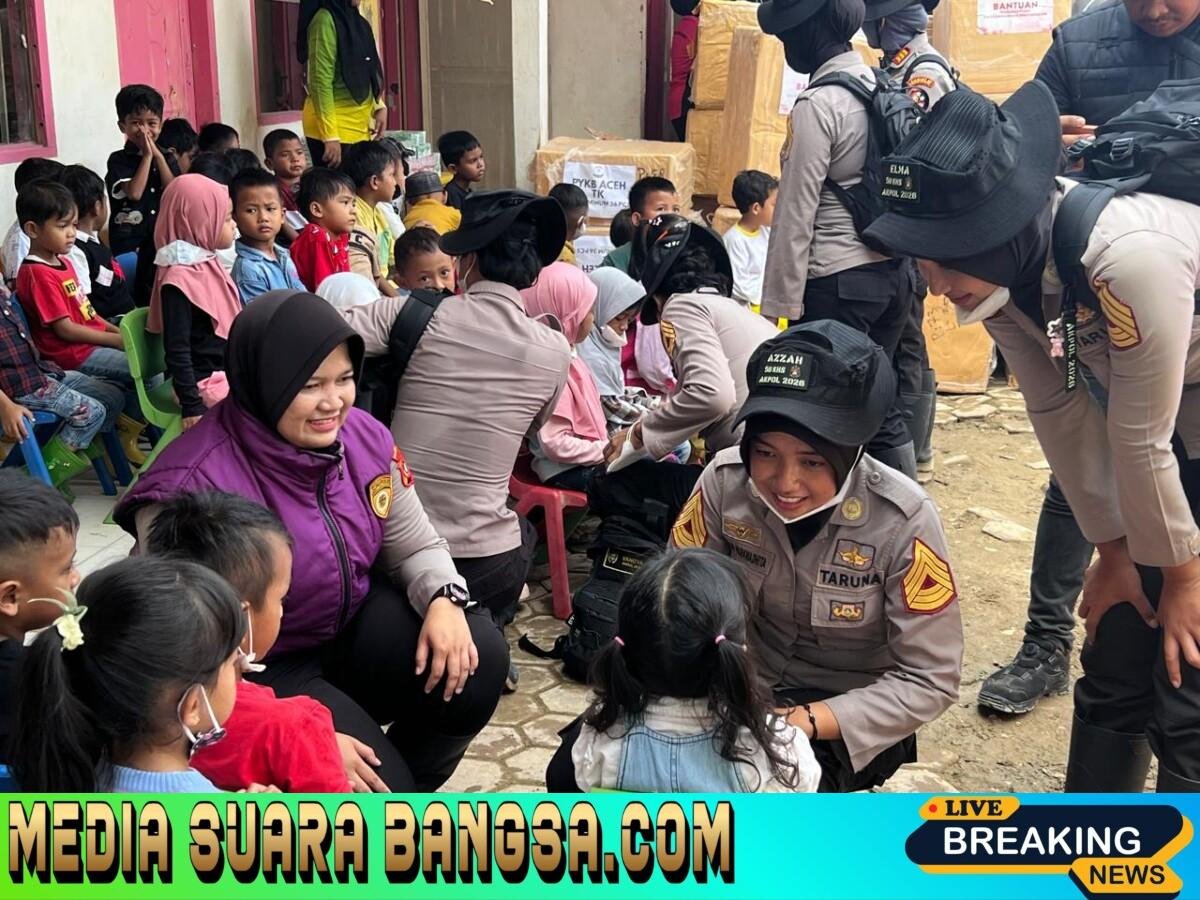 Datang untuk Mengabdi, Hadir untuk Menyembuhkan: 9 Taruna Akpol dan SSDM Polri Laksanakan Trauma Healing Perdana di Aceh Tamiang