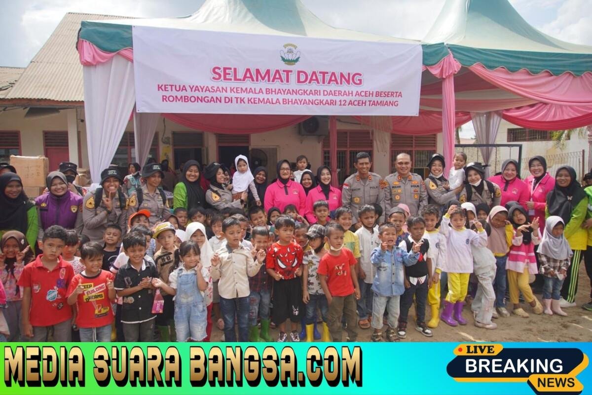 Taruni Akpol Gelar Trauma Healing bagi Siswa TK Bhayangkari Terdampak Banjir di Aceh Tamiang