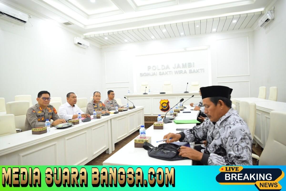 Polda Jambi Gelar Audiensi dengan PGRI, Bahas Perlindungan Guru dan Penyelesaian Kasus Secara Mediasi