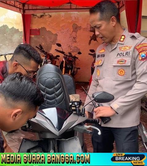 Polrestabes Surabaya Berbagi Alarm Motor Gratis Cegah Curanmor dari Hulu