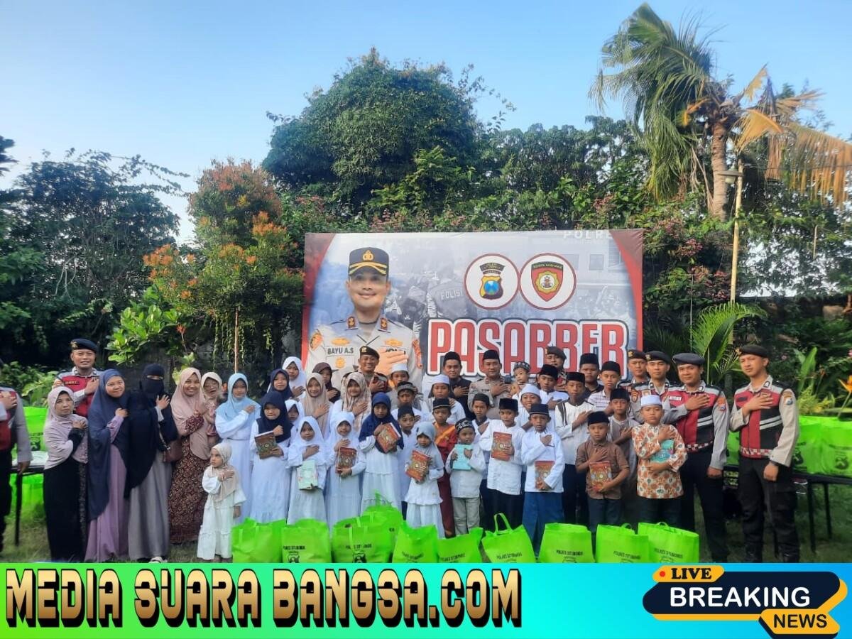 Melalui Program Pasabber, Polres Situbondo Salurkan Ratusan Paket Sembako dan Al-Qur’an untuk Anak Yatim