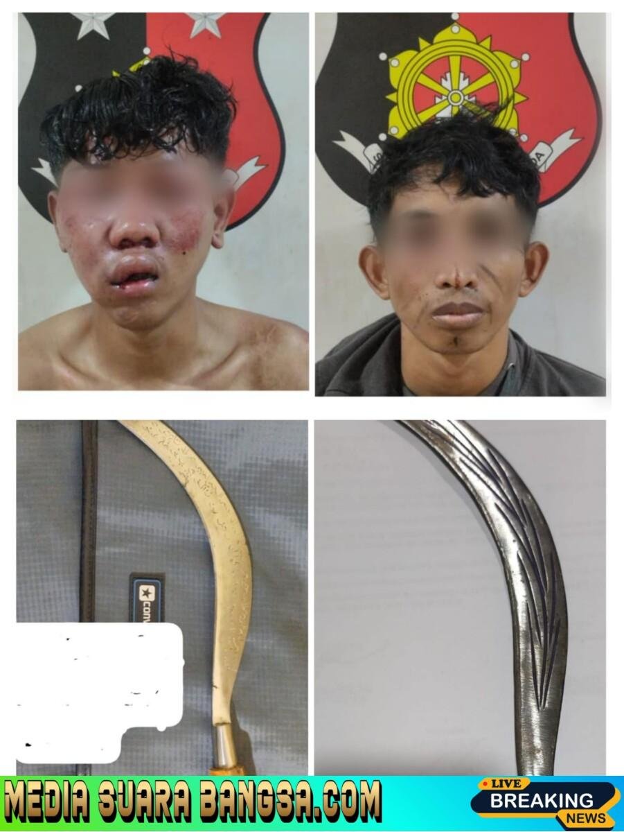 Polsek Tambora Amankan Dua Jambret Bersenjata Celurit di Pasar Pagi Roa Malaka