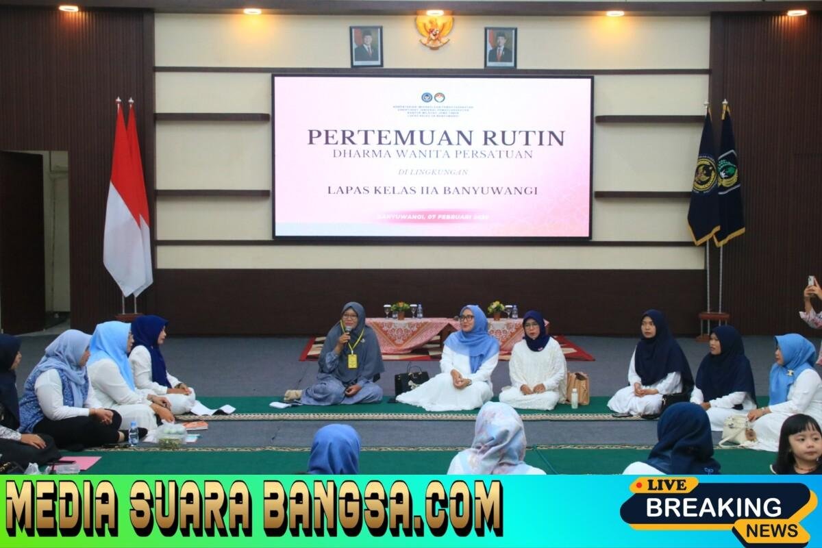 Sambut Ramadan dengan Hati Bersih, DWP Lapas Banyuwangi Gelar Pengajian dan Doa Bersama