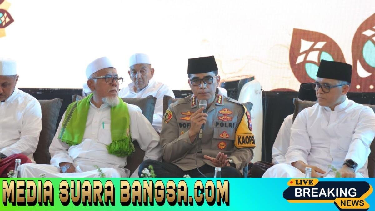 Kapolresta Banyuwangi Hadiri Haul Masyayikh Ponpes Mabadiul Ihsan ke-14