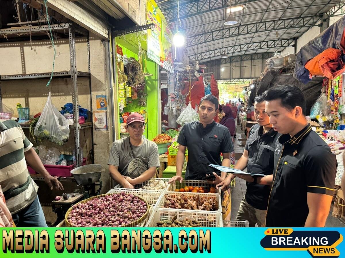 Jelang Ramadhan Satgas Pangan Polres Gresik Sidak Pasar
