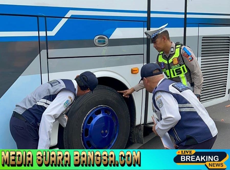 Operasi Keselamatan Semeru 2026 Polres Mojokerto Kota Pastikan Kelaikan Angkutan Umum