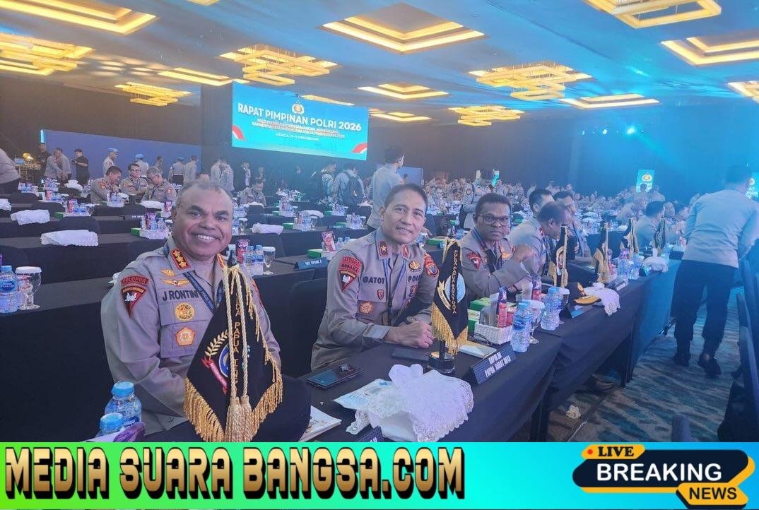 Kapolda Papua Barat Daya Hadiri Rapim Polri 2026: Fokus Amankan Rencana Kerja Pemerintah