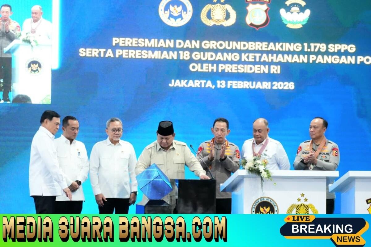 Presiden Prabowo Anugerahkan Bintang Jasa Dan Satyalancana Wira Karya Kepada Penggerak MBG Dan Rantai Pasok SPPG Polri