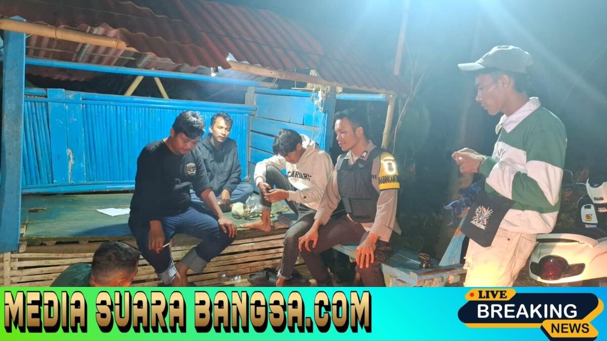 Anggota Polsek Maja Polres Lebak Laksanakan Patroli Malam Hari Antisipasi Gangguan Kamtibmas