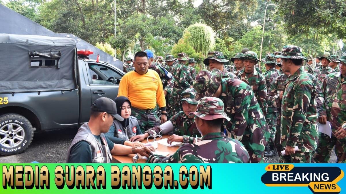 Merawat Kesiapan Prajurit Teritorial, Kodim 0825/Banyuwangi Laksanakan Penilaian Siap Jasmani Militer (PSJM)