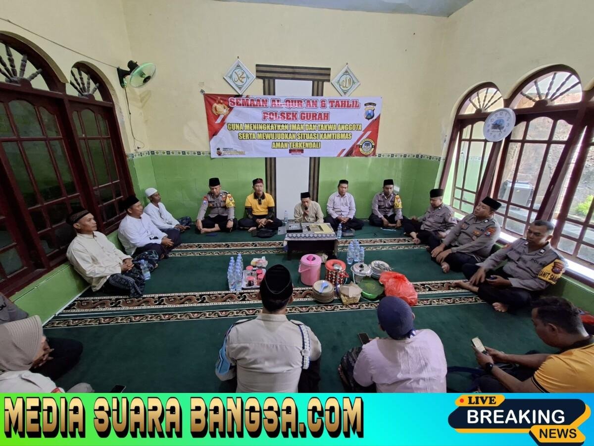 TINGKATKAN KETAQWAAN POLSEK GURAH POLRES KEDIRI ADAKAN DO’A BERSAMA MUSPIKA DAN ANGGOTA