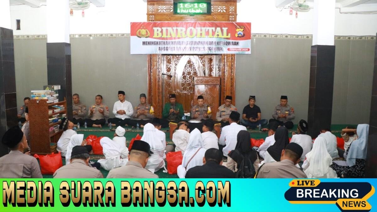 Binrohtal, Polres Nganjuk Teguhkan Pembersihan Diri Sambut Ramadhan