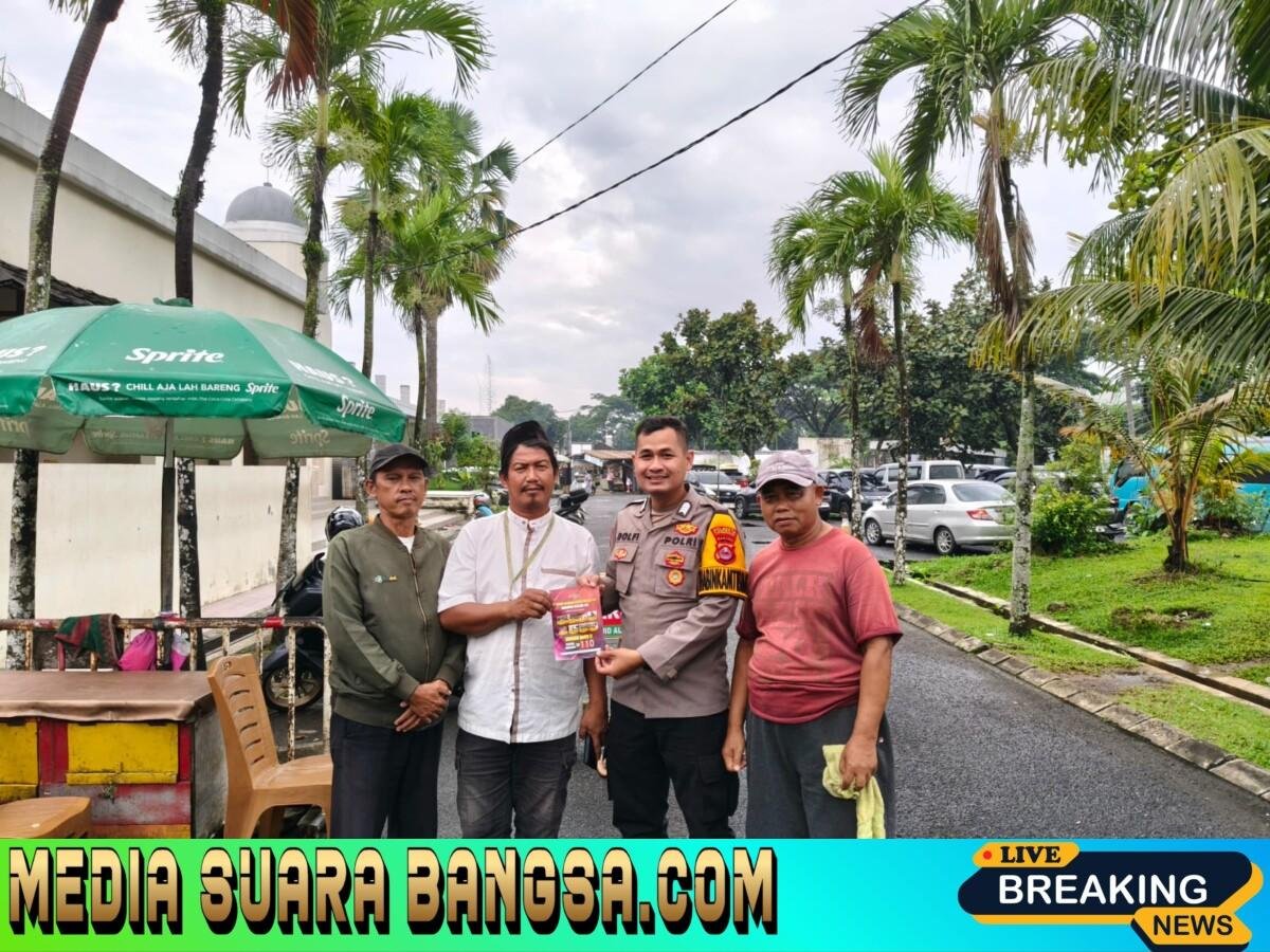 Polsek Panongan Sosialisasikan Layanan Call Center 110 di Masjid Al Ikhwan Ciakar