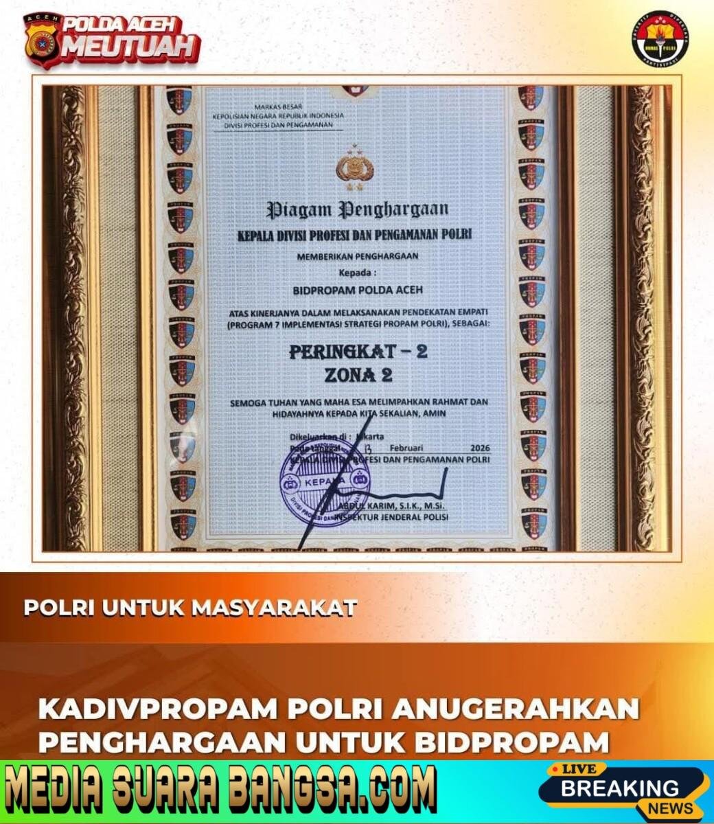 Kado Manis Awal Tahun: Bidpropam Polda Aceh Sabet Berbagai Penghargaan Strategis dari Kadivpropam Polri