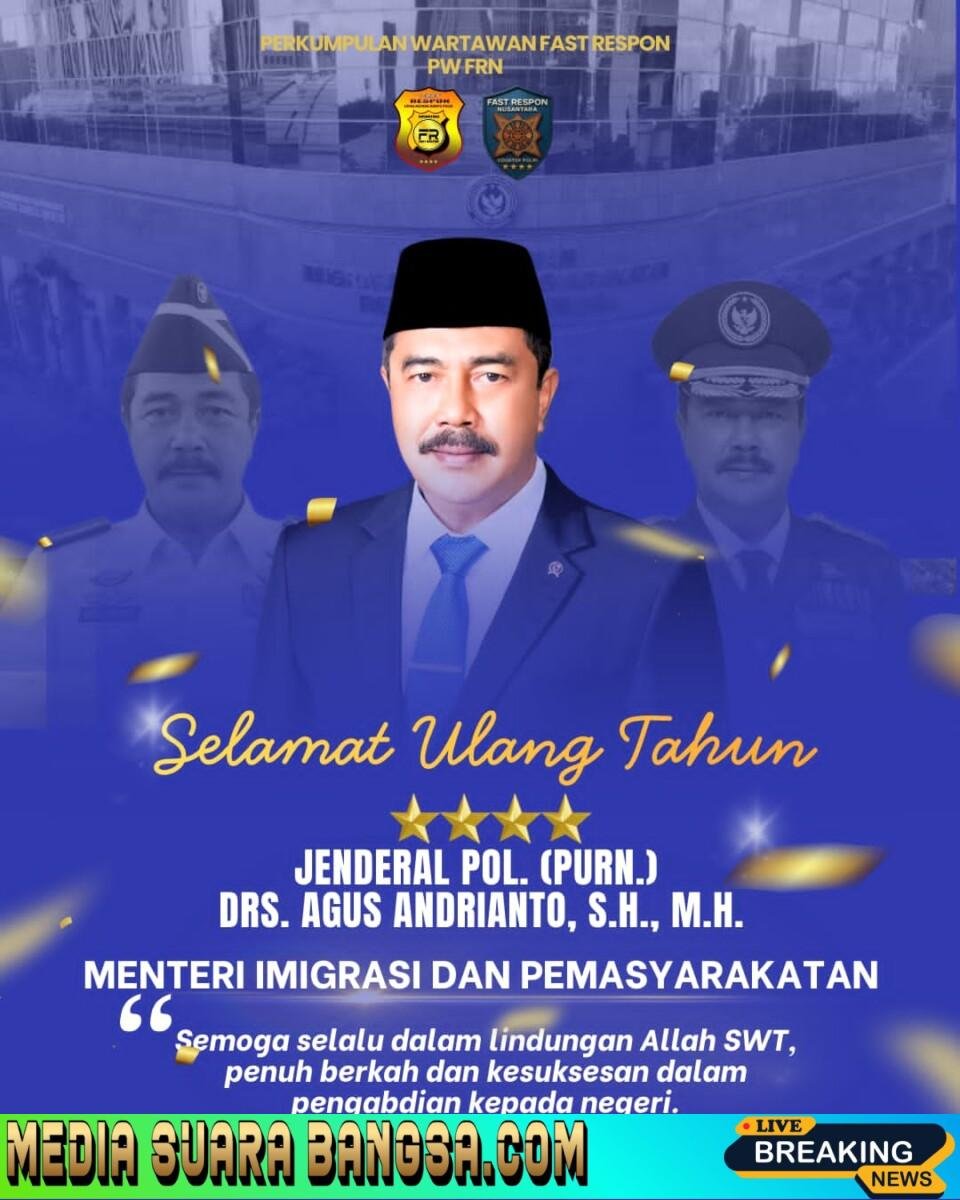 Ketum PWFRN Agus Flores Sampaikan Ucapan Selamat Ulang Tahun ke-59 untuk Jenderal Pol. (Purn.) Drs. Agus Andrianto