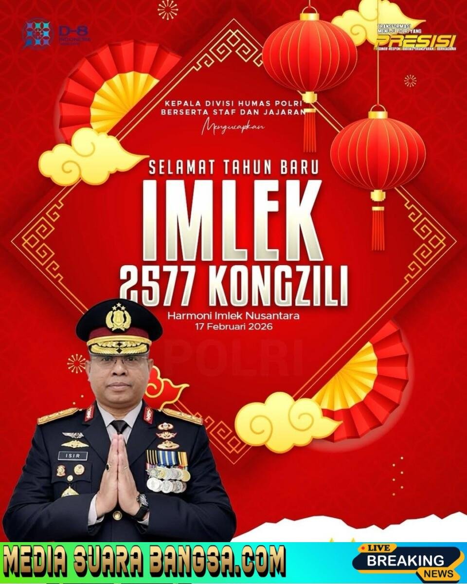 Ucapkan Selamat Imlek 2577, Kadiv Humas Polri Imbau Masyarakat Pererat Persatuan dan Jaga Kamtibmas Kondusif