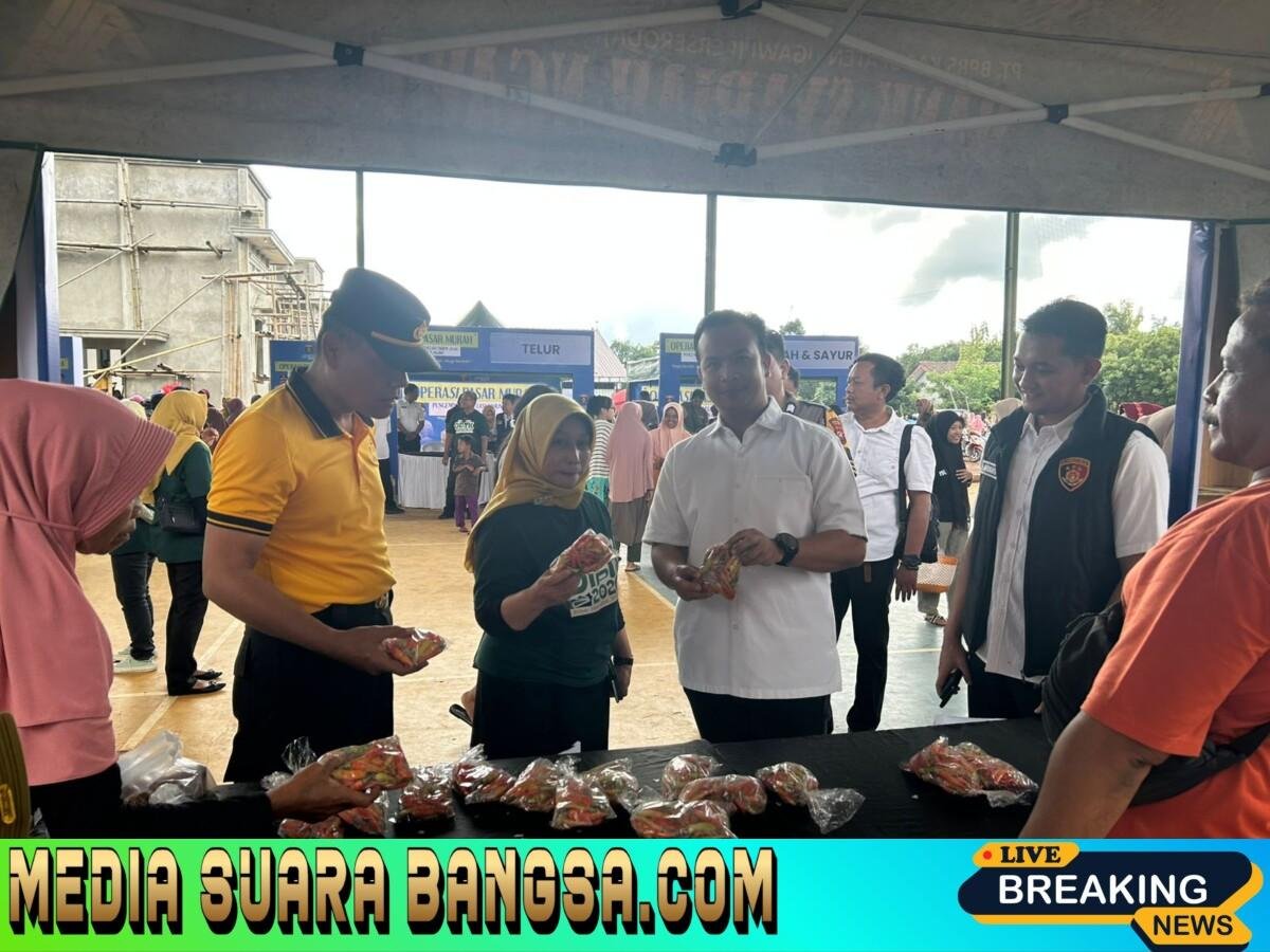 Sinergi Polres Ngawi dengan Pemkab Beri Pendampingan Operasi Pasar Murah