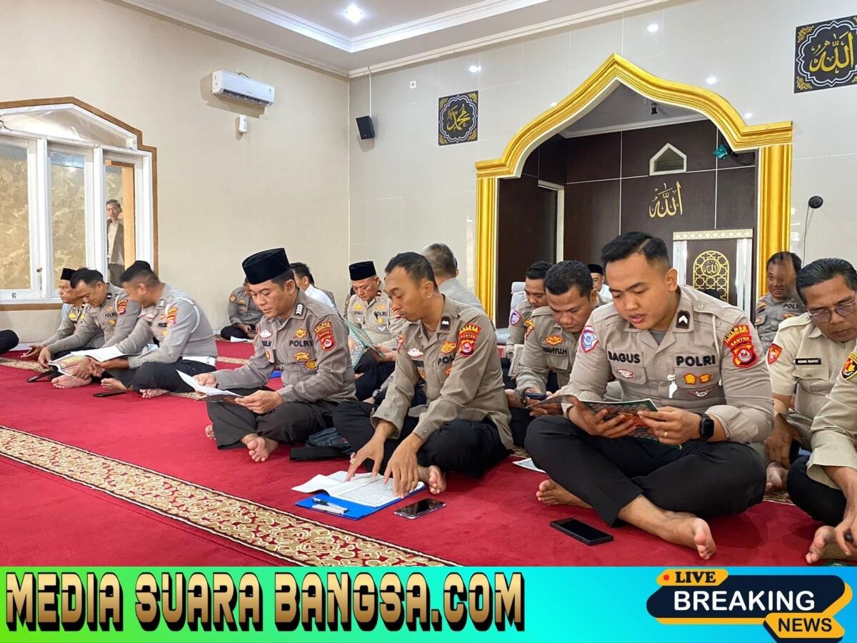 Sambut Ramadhan 1447 H, Polres Pandeglang Awali Tugas dengan Ngaji Bareng dan Penguatan Rohani Personel