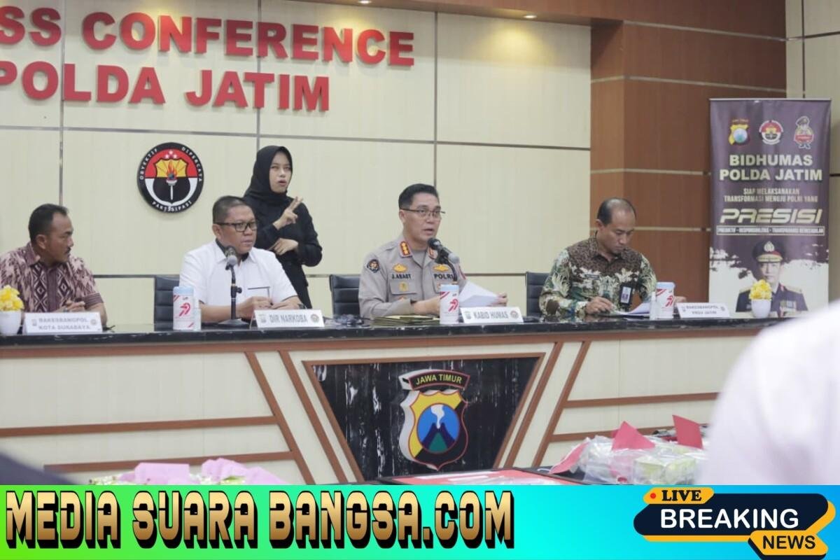 Polda Jatim Ungkap Dua Kasus TPPU, Aset Hasil Narkotika Rp 2,7 Miliar Disita