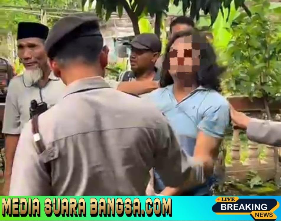 Polres Ngawi Respon Cepat Laporan 110 Amankan Pemuda Ngamuk Bawa Sajam