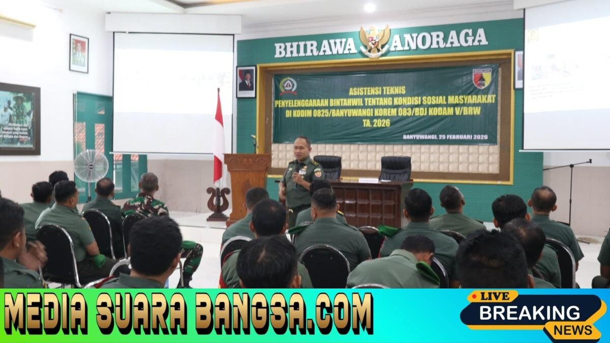 Dari Bumi Blambangan untuk Negeri: Pusterad Asah Ketajaman Teritorial Kodim 0825, Perkuat Ketahanan Sosial Banyuwangi 2026