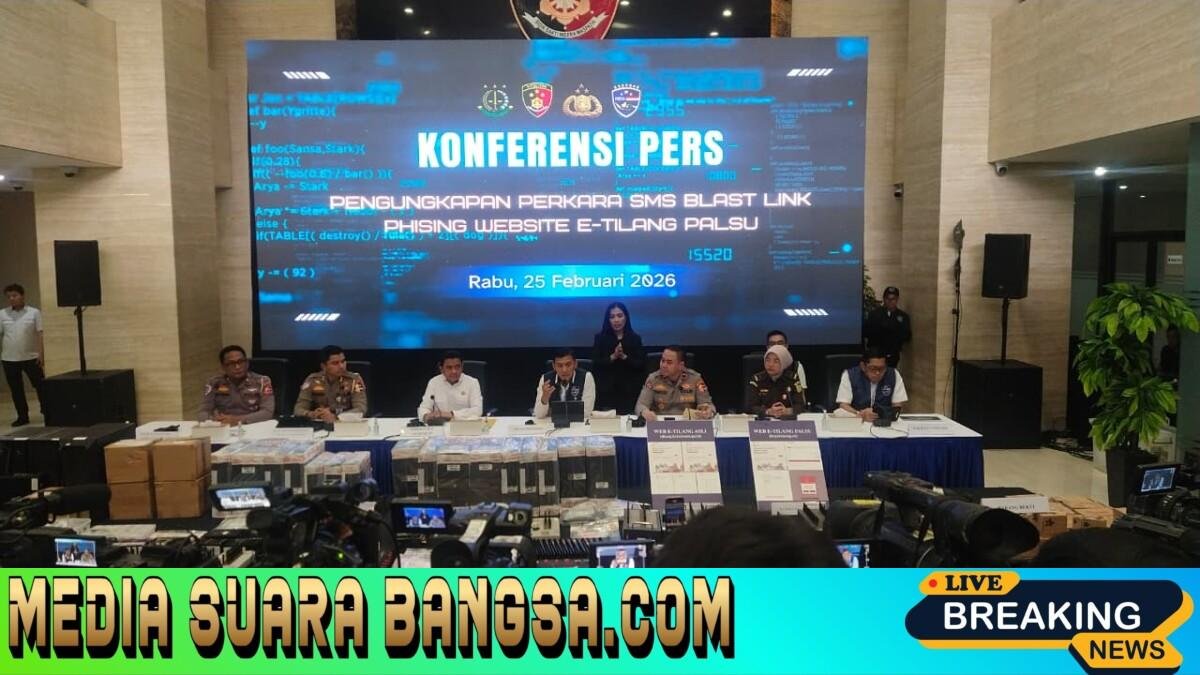Bareskrim Polri Bongkar Sindikat Phishing E-Tilang Palsu, Lima Tersangka Ditangkap
