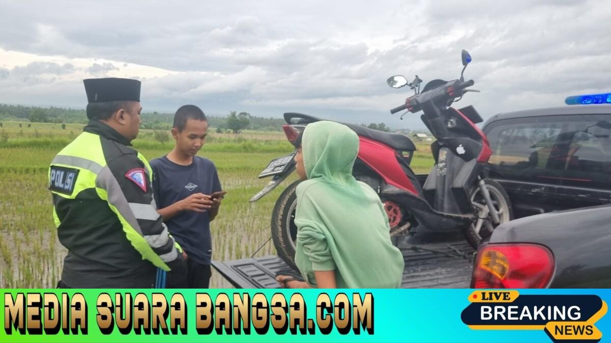 Polsek Kabat Gelar Operasi Keselamatan, Amankan Pemuda Diduga Hendak Balap Liar Jelang Buka Puasa