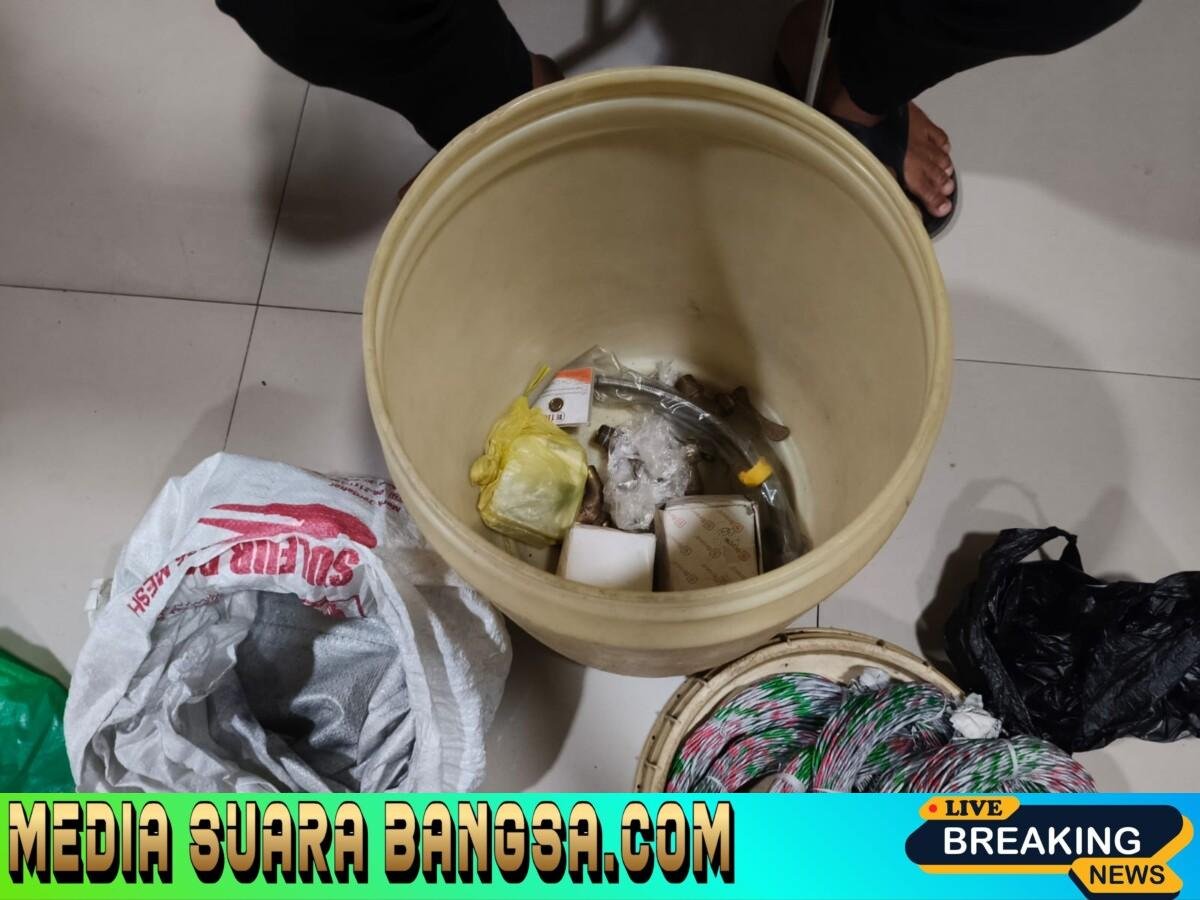 Polres Malang Ungkap Produksi Petasan Ilegal 3 Kg Bubuk Mercon Disita