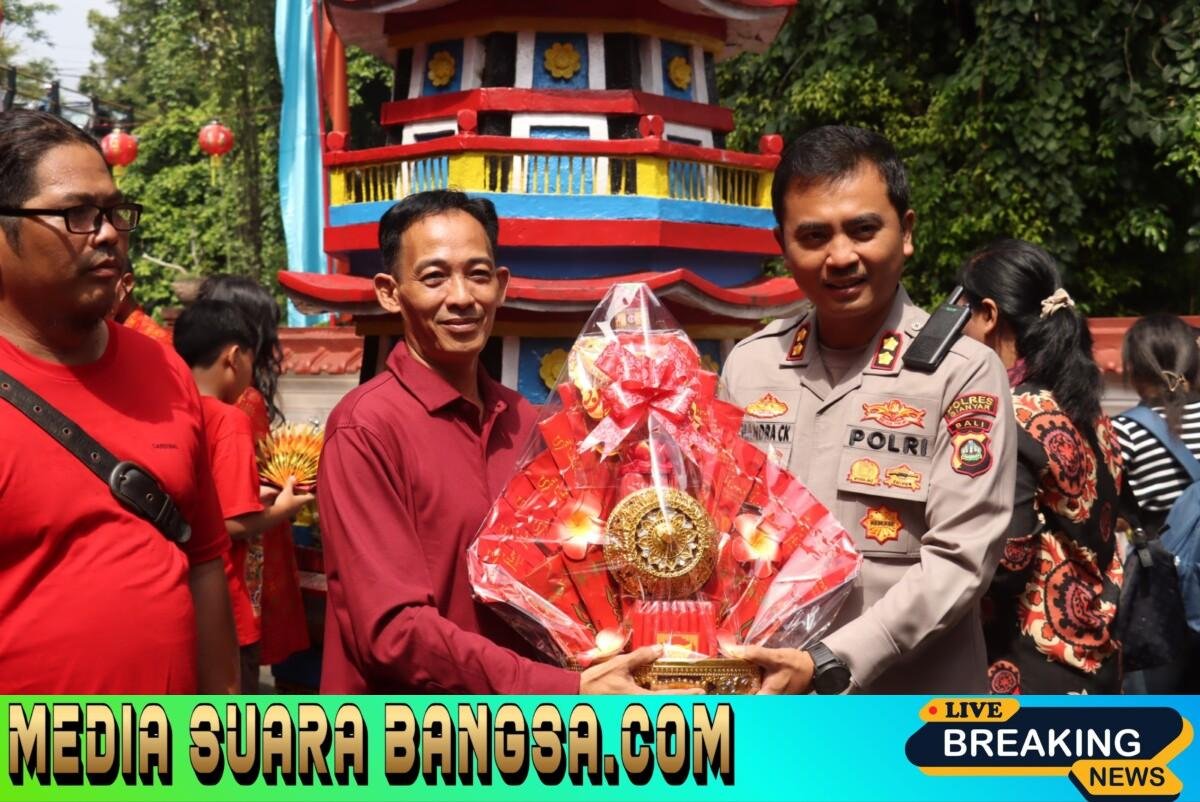 Polres Gianyar Gelar Minggu Kasih di Wihara Amurva Bhumi, Pererat Silaturahmi dan Serap Aspirasi Umat Konghucu