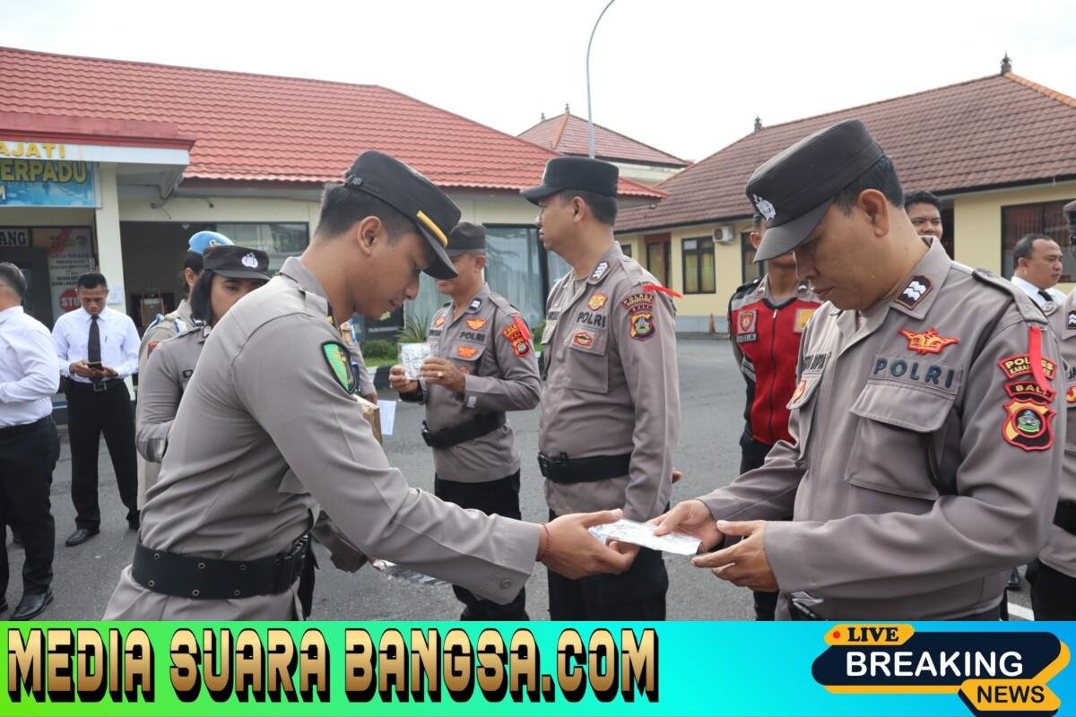 Jaga Stamina Personel, Kasatgas Ban Ops Bagikan Vitamin Usai Apel Ops Cipkon Agung-2026