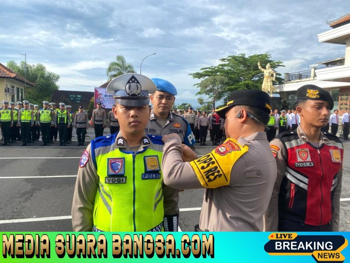 Jamin Keamanan Nyepi dan Idul Fitri, Polres Karangasem Gelar Apel Kesiapan Ops Cipkon Agung-2026