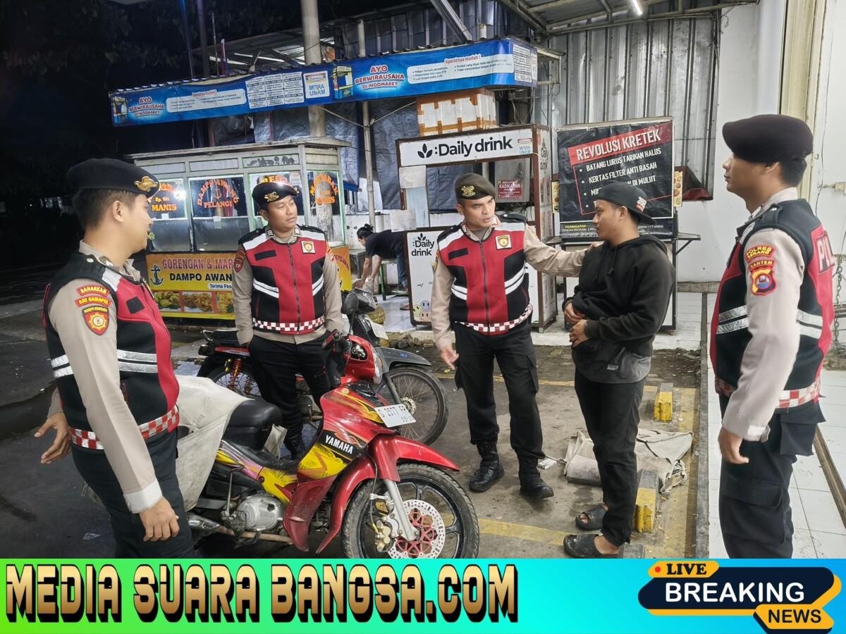 Patroli Dialogis Sat Samapta Polres Serang, Perkuat Kehadiran Polri di Tengah Masyarakat Pontang